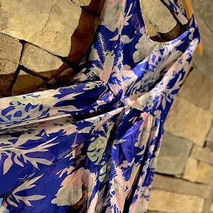 Blue Floral Skort Dress